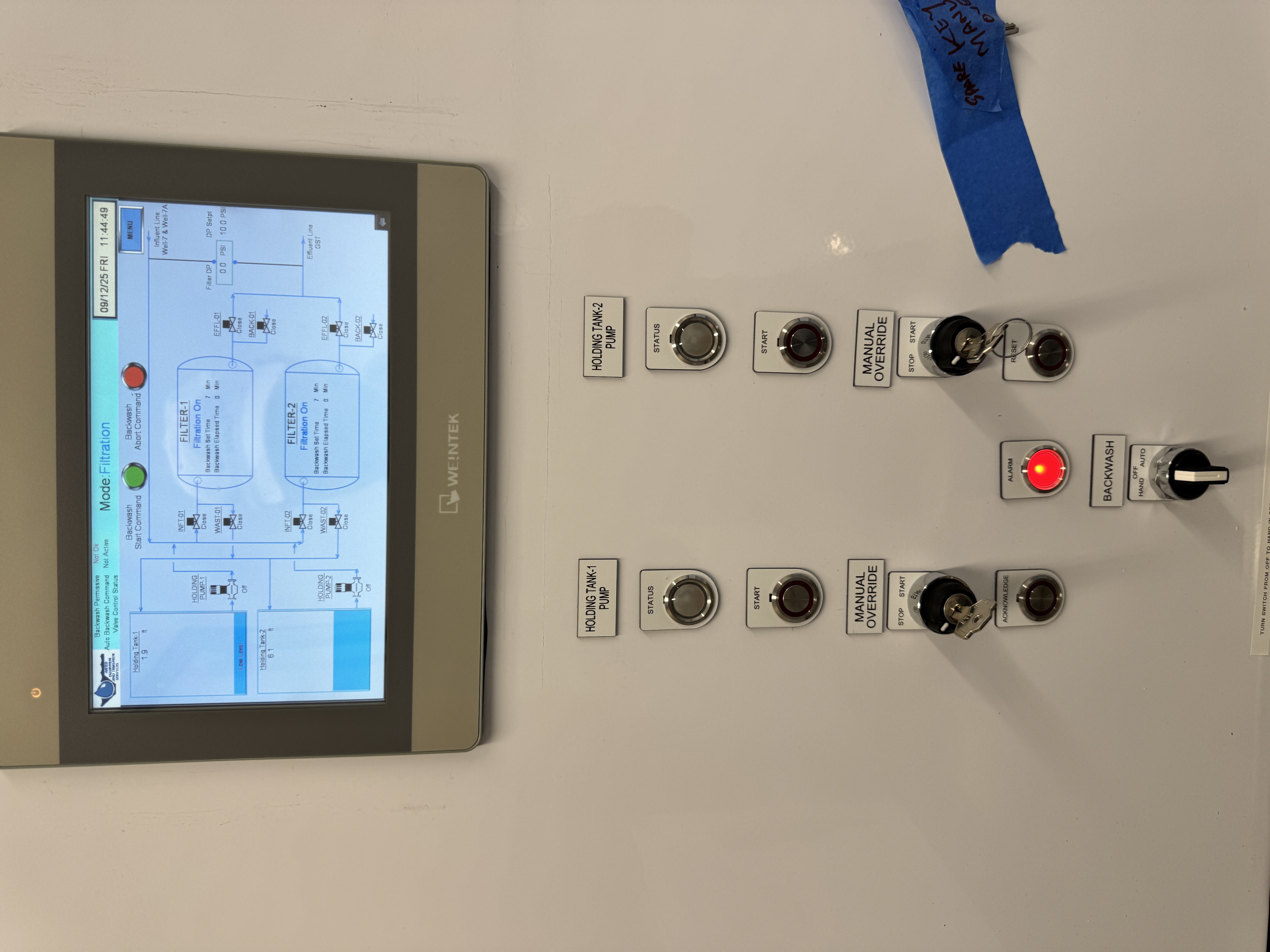 HMI Live Process Screen